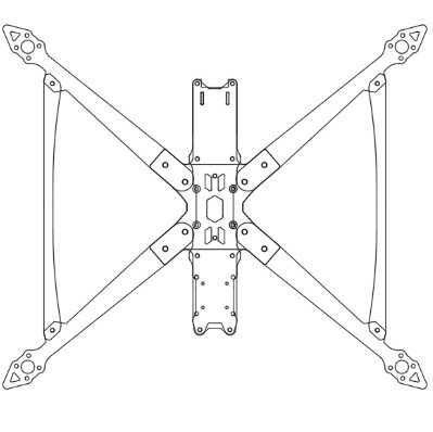 15 Inch FPV Racing Drone with 750Mhz VTX & 4000g Payload